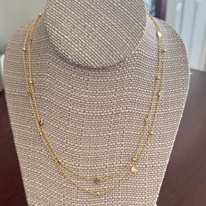 Tory Burch Kira Elegant Gold Layered Necklace